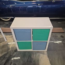 IKEA Kallax with soft bins