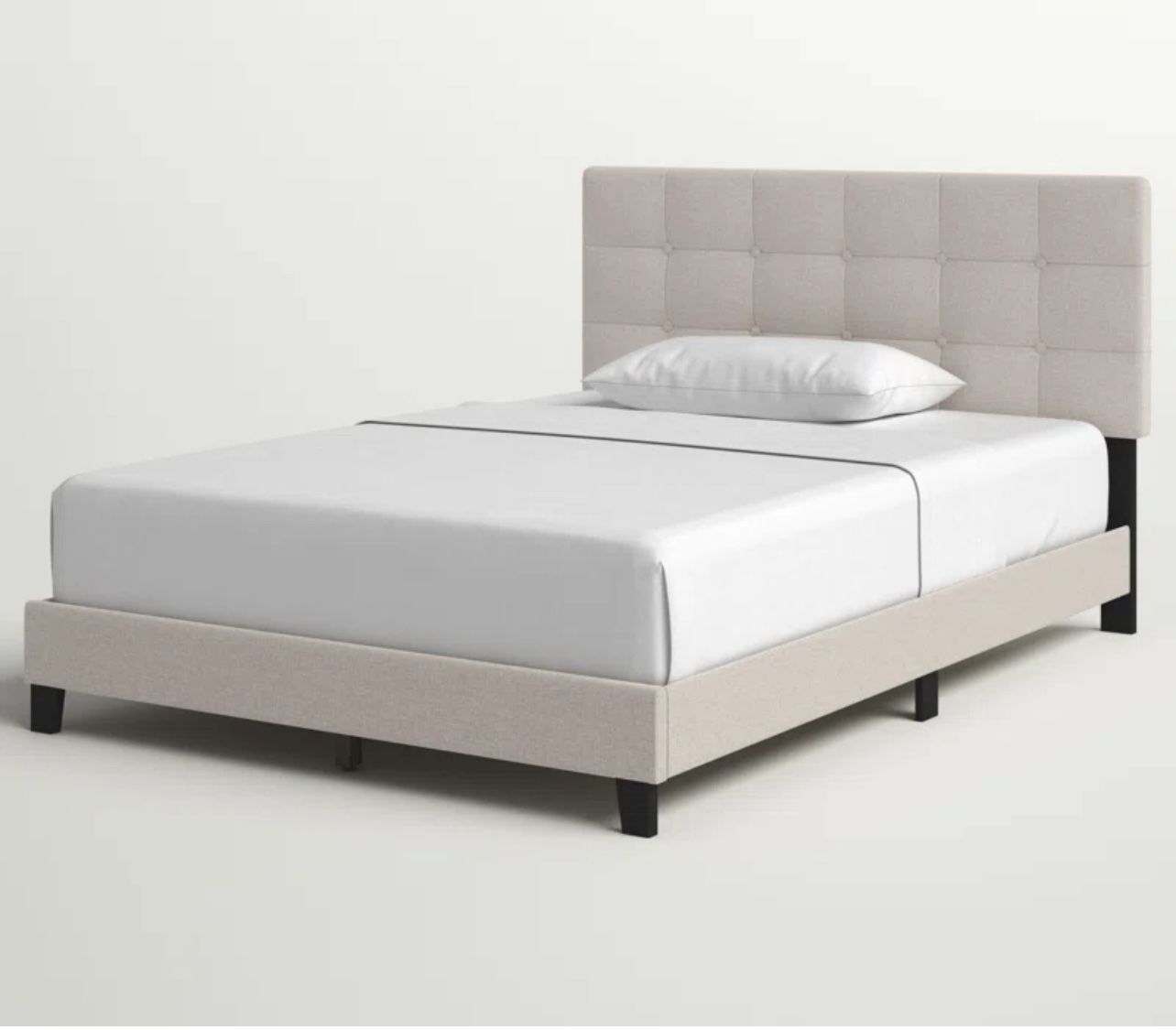 Modern King size Bed frame W/Mattress
