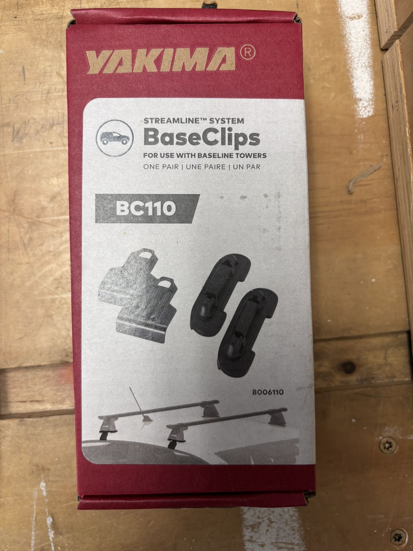 Yakima BaseClips 110 + Pads
