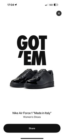Nike Air Force 1 Low Made in Italy Black