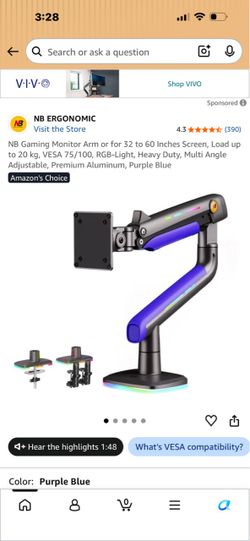 Gaming Monitor Arm