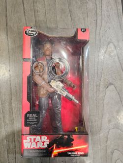Disney Store Star Wars THE FORCE AWAKENS TALKING FINN 13" Action Figure NEW