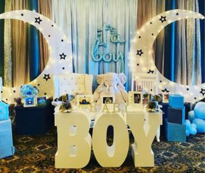 Set Of 2 Gender Reveal Marquee Sign/Letters.