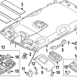 Kia 85310-D0AS1QQK Headliner Bracket Kit