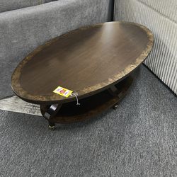 Oval coffee table