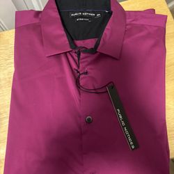 Men’s Stretch Fabric Wrinkle Free Long Sleeve Dress Shirt