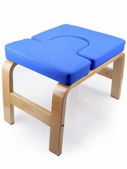 Blue Yoga and Pilates Fitness Bench