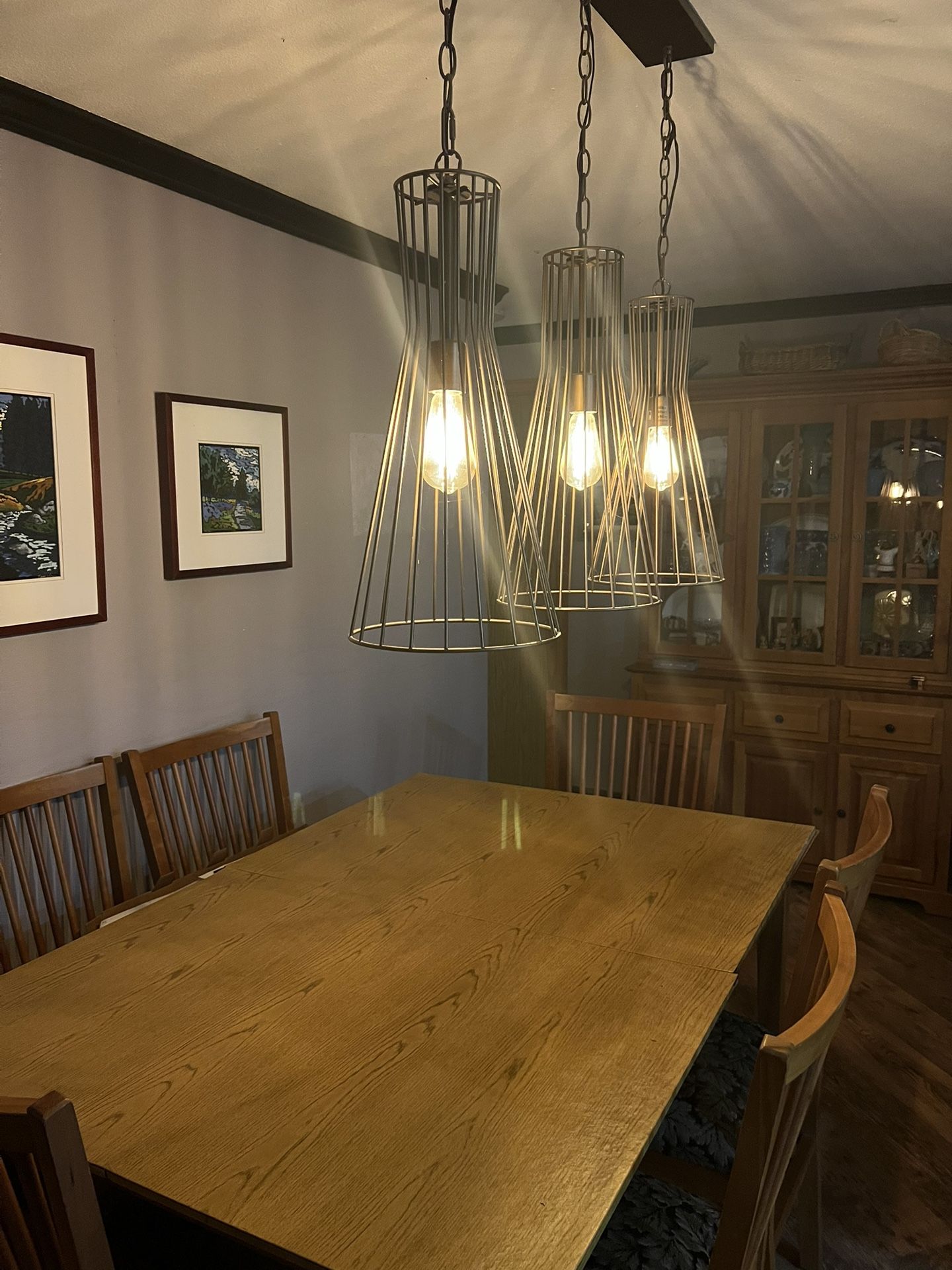 Metal Chandelier-3 Cages