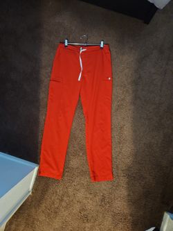 Figs Red Scrub Bottom Yola Skinny Scrub 