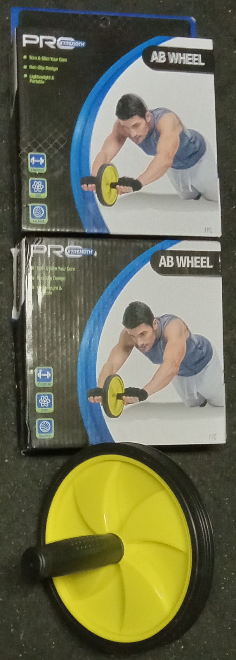 2 Pack Pro Strength Ab Wheels