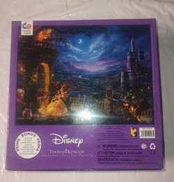 Disney Beauty And The Beast Thomas Kinkade Ceaco 750 Piece Jigsaw Puzzle