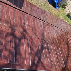 16 X 7'9 Sectional Mahogany Garage Door