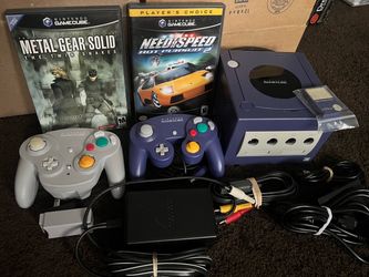 MINT Nintendo GameCube + Metal Gear Solid + Controller + Wavebird + HDMI + Need for Speed