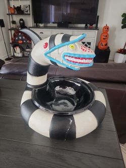 Beetlejuice And Worm Greeter Candy Dish Bowl