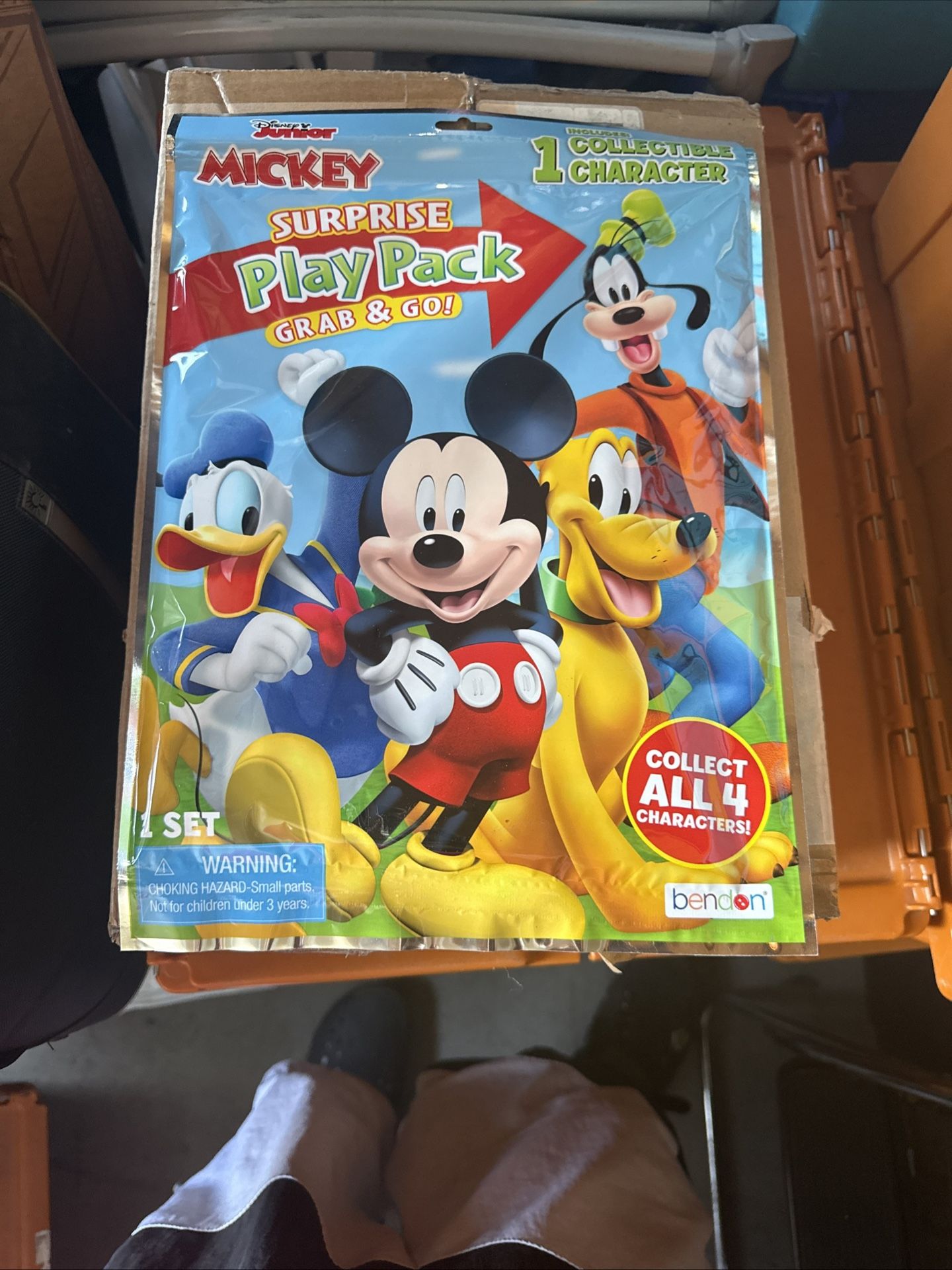 Case of 10 - Mickey Mouse 14" Surprise Grab & Go Play Pack