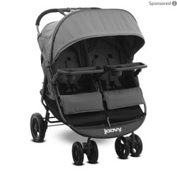Joovy X2 With Snack Trays Side By Side Double Stroller 