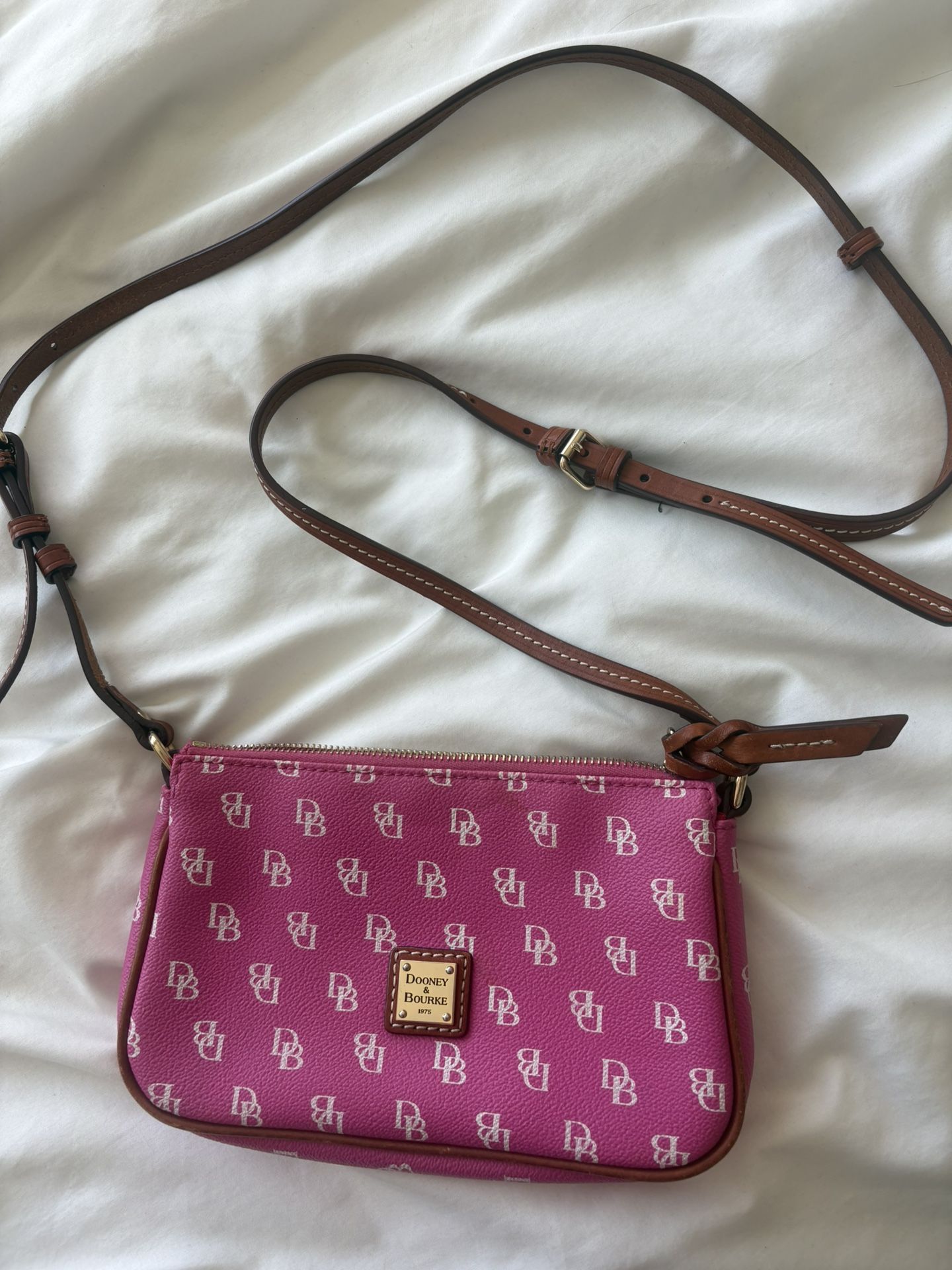 pink dooney and bourke shoulder bag 