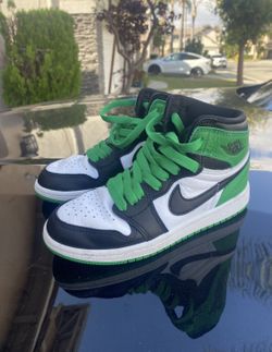 Kids Jordan 1 OG High Lucky Green 13.5C