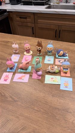 Labubu the Monster Figure Collectible Toy Yoga Set