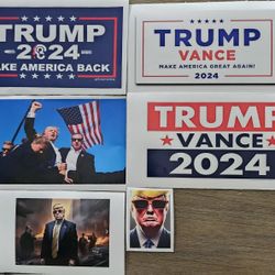Trump Vinyl Decal Stickers 6 Included