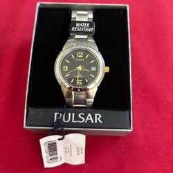 Pulsar Two-Tone Water Resistant Watch