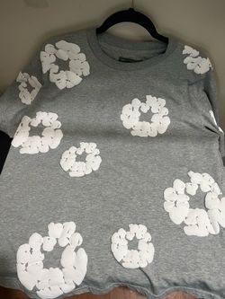 Denim Tears Cotton Wreath Grey T-Shirt