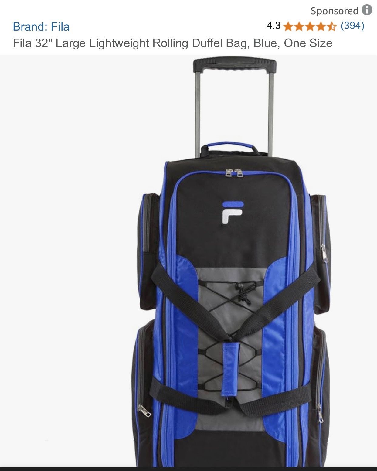 Fila Rolling Duffel Bag