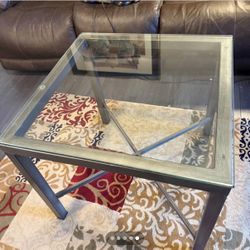 Modern Glass Top Table / Desk