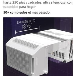 AHTTO6BC GE Clearview - Unidad de aire acondicionado para ventana, profundidad ajustable en forma de U, enfriamiento de hasta 250 pies cuadrados, ultr