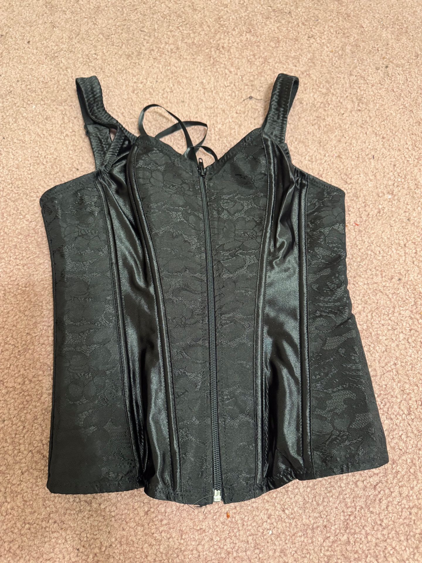 New small black corset renaissance lingerie top costume Victorian goth gothic