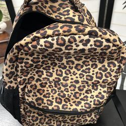 Leopard Print Backpack 