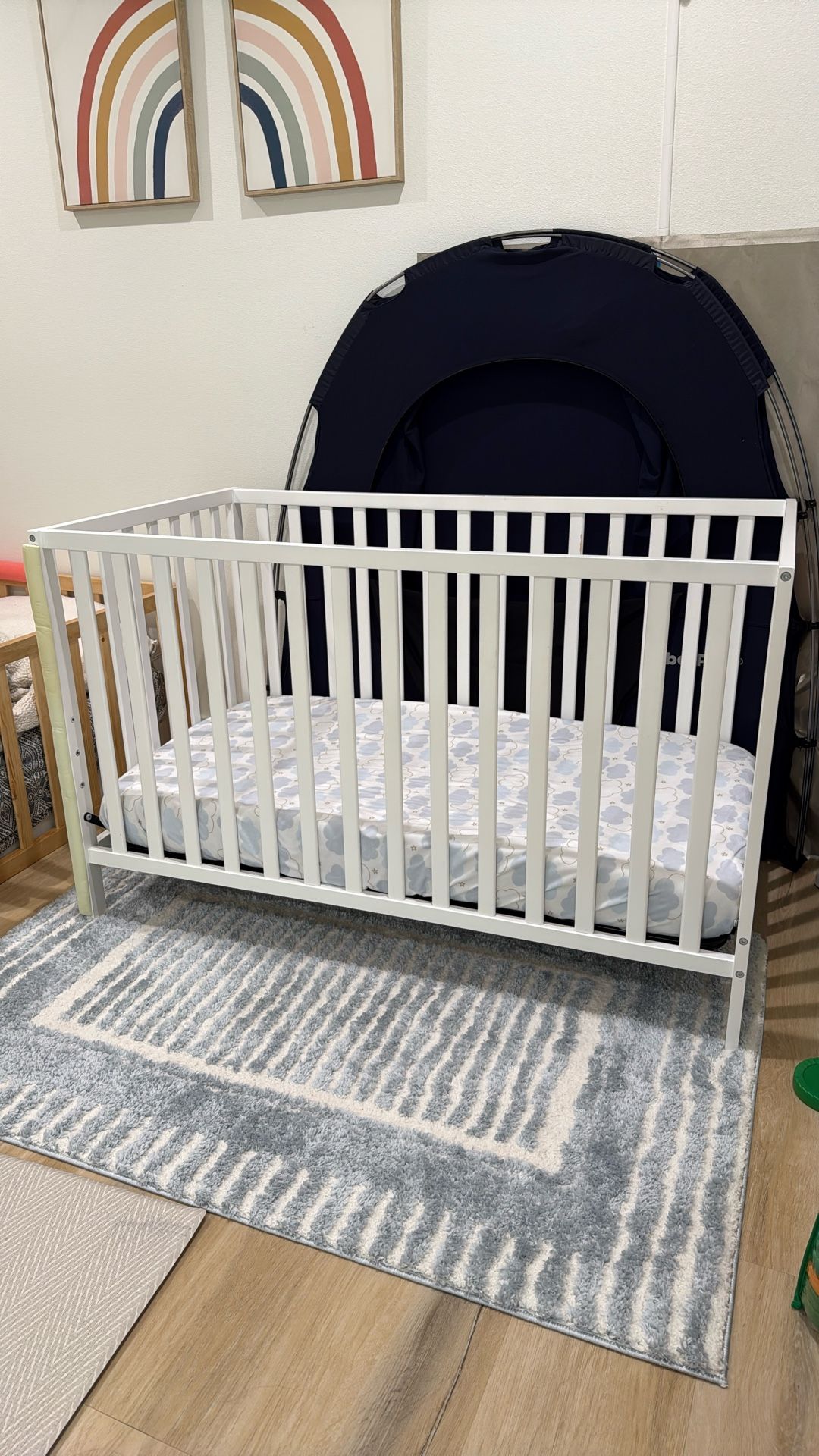 Union Convertible Crib With Moonlight Dual Mattress for Sale in Santa ...