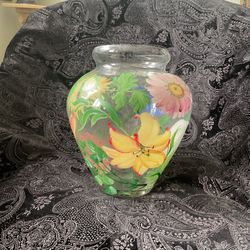 Signed Hand Painted Vase - Great Mother’s Day Gift Idea!