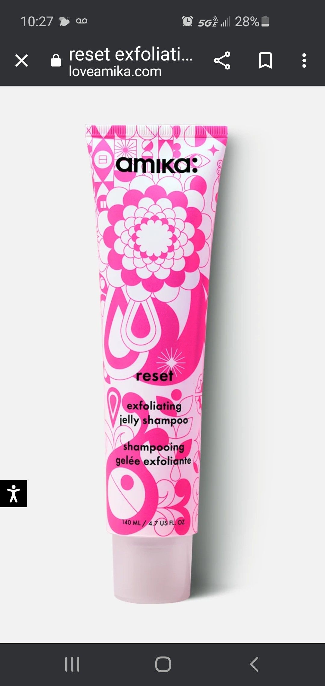 Amika exfoliating jelly shampoo
