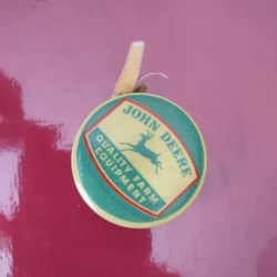 JOHN DEERE CELLULOID TAPE MEASURE QUALITY FARM EQUIPMENT c1950 VINTAGE