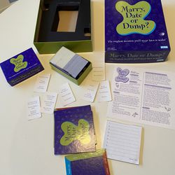 Game Marry, Date or Dump 