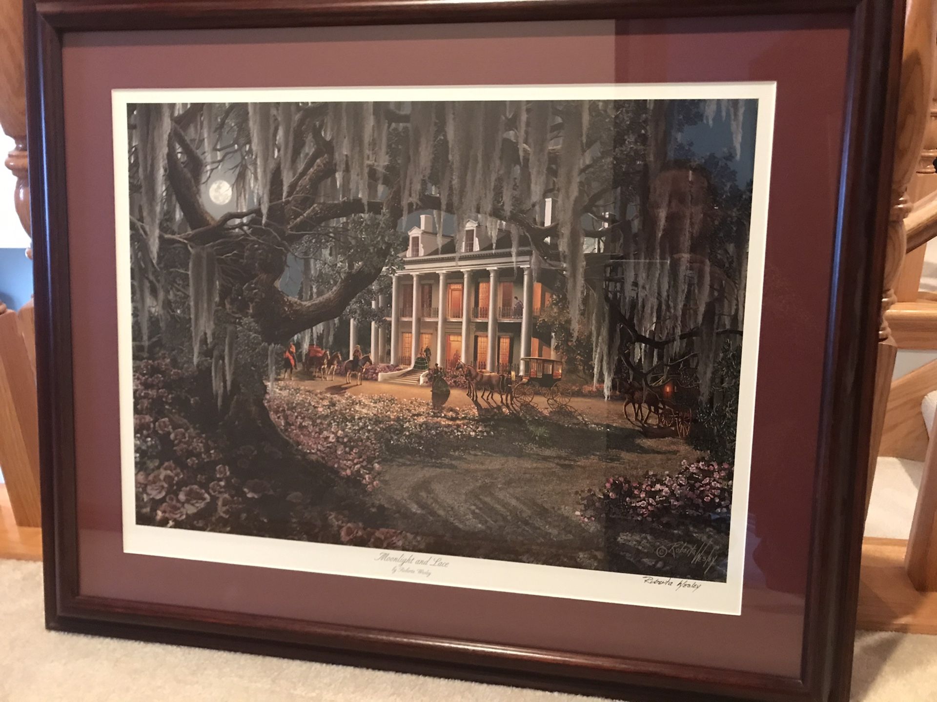 New Orleans framed art -moonlight and Lace