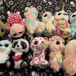 Beanie Babies Boos Ty Stuffed Animals Plush Toys Lot 
