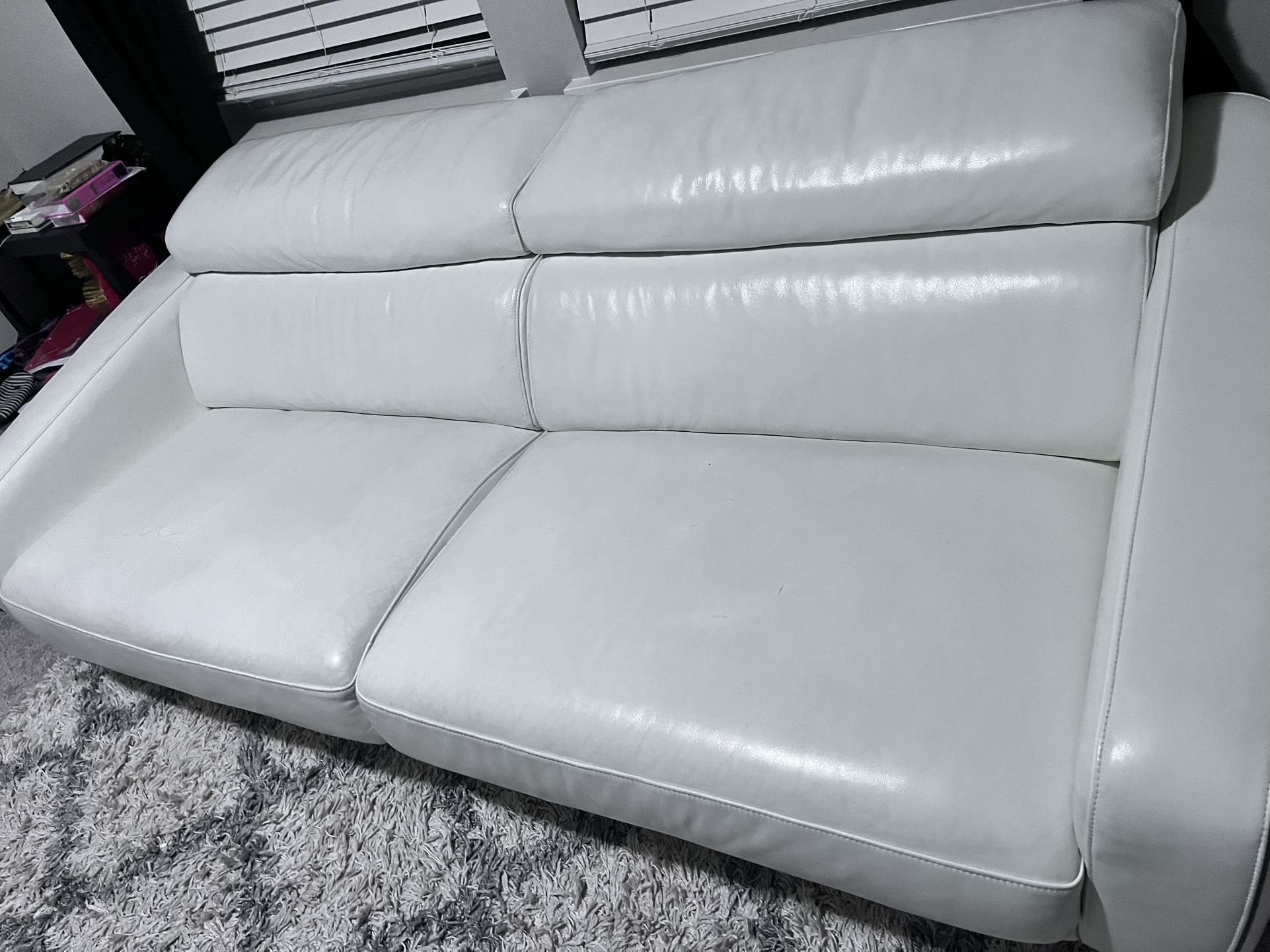 Real Leather Sofa 
