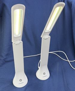 Bell+Howell LED Desk Lamp Set of 2 Foldable USB/Battery 3 Modes