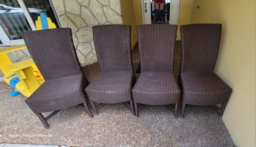 4 Rattan Chairs