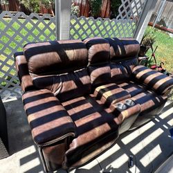 Recliner Couch, End Tables, Coffee Table, Lamps 