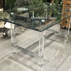 Glass Acrylic Dining Table Brand New In Box