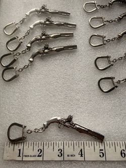 Flintlock Pistol Keychain Lot of 10