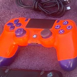 Sony PS 4 Play Station Dual Shock 4 Controller  (Sunset Orange)