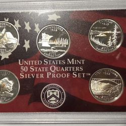 2005 S  State Quarters Silver Proof Set