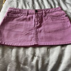 Roxy Denim Miniskirt Orchid/purple Size 9