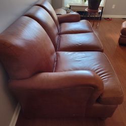 Henredon Leather Couch