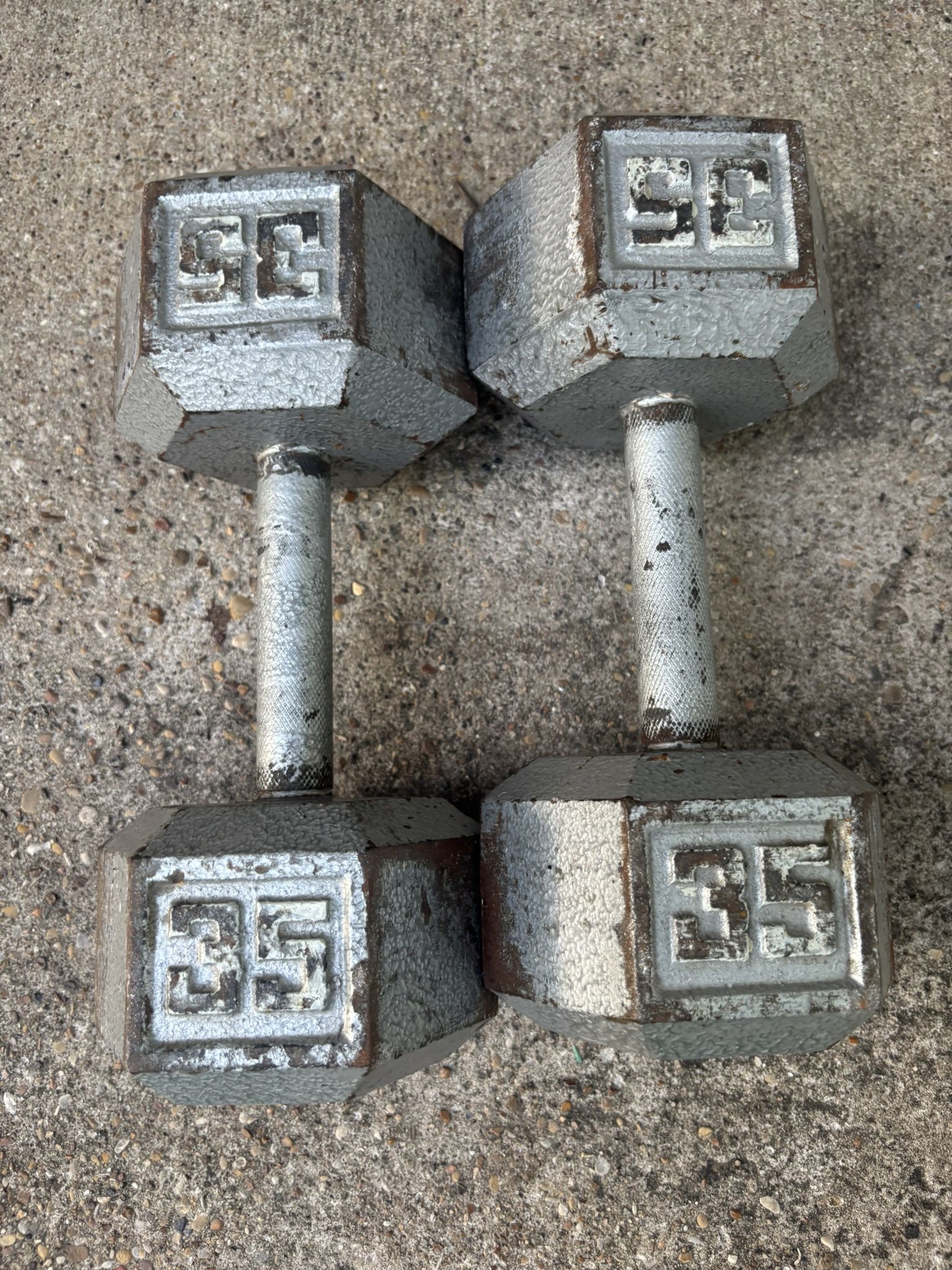 35 Pound Dumbbells