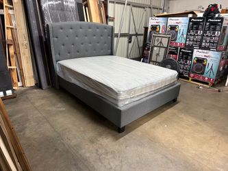 Queen bed with mattress $280